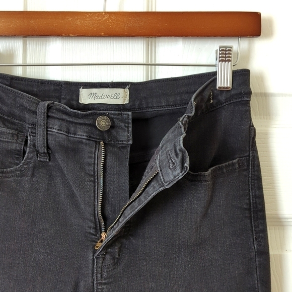 Madewell Roadtripper Classic High Waisted Ankle Cropped Skinny Jeans Black 26 - Picture 7 of 16